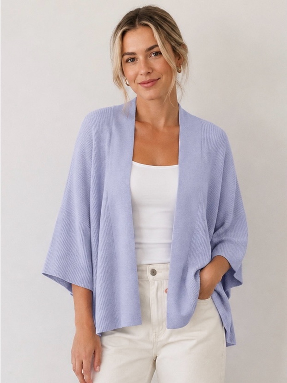 Lululemon Boxy Cashlu Knit Wrap Size M/L Cashmere Blend Oversized Cardigan